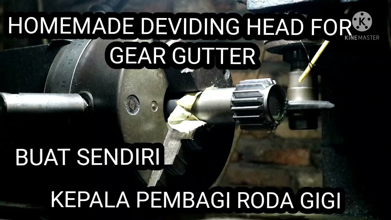 MEMBUAT RODA GIGI LURUS DENGAN MESIN FRAIS DEVIDING HEAD HOMEMADE for SPUR GEAR