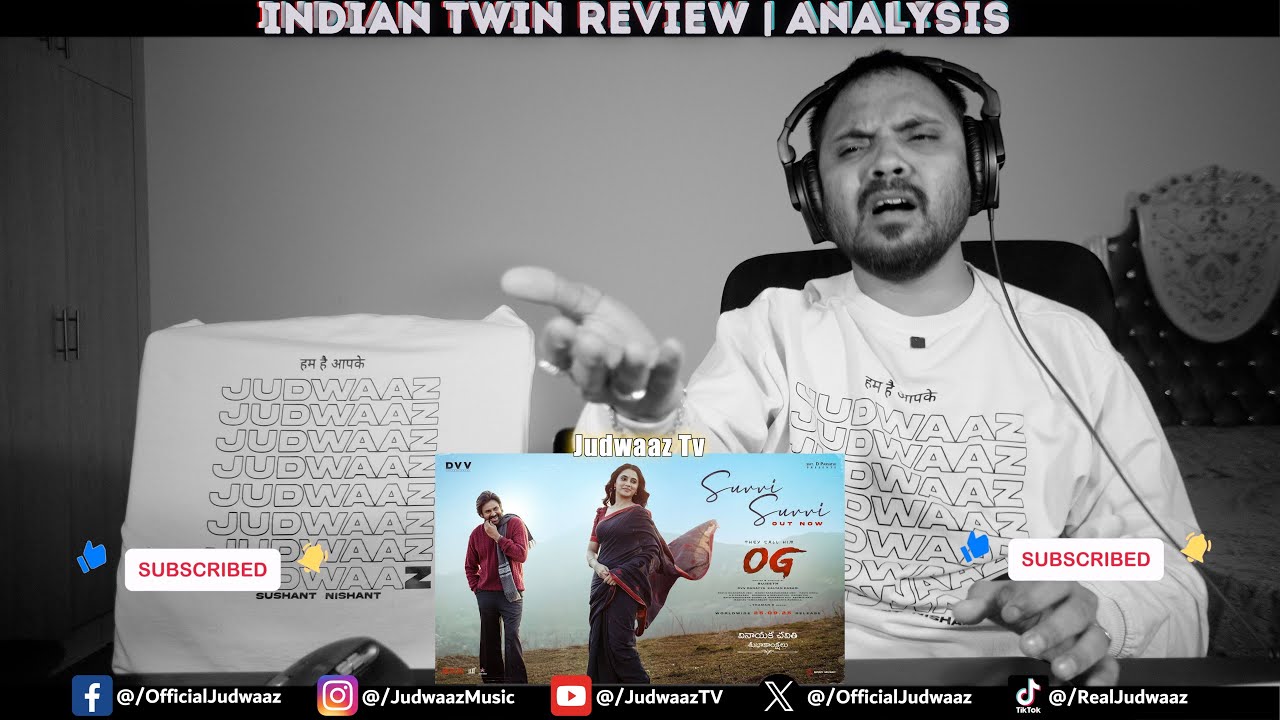 They Call Him OG : Suvvi Suvvi - Pawan Kalyan | Sujeeth | Thaman S | DVV Danayya | Judwaaz