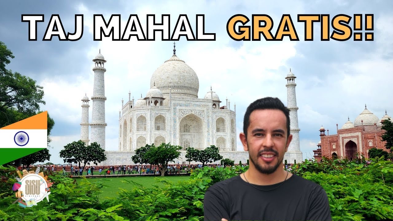 Taj Mahal Gratis una de las 7 Maravillas del Mundo moderno, recorrido en el día de la Independencia