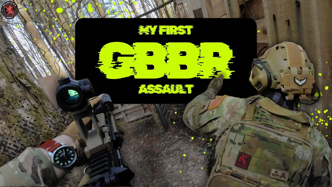 My FIRST EVER GAME with a GBBR! KWA LM4D #airsoft #airsoftcqb #airsoftgun