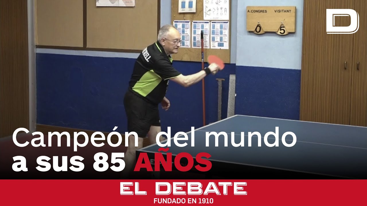 Josep Madurell, nuevo campeón del mundo de tenis de mesa a sus 86 años