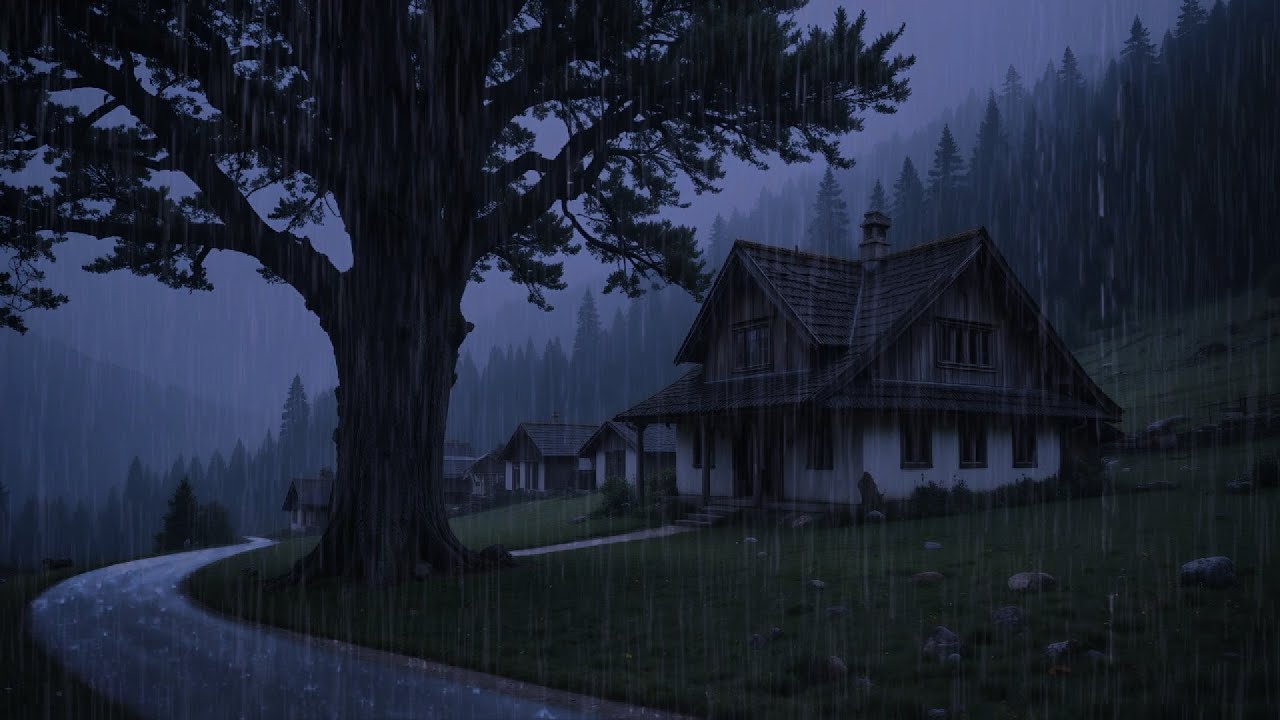 Heavy Rain & Thunder Sounds for Sleeping ⛈️ | For Deep Sleep, Study, & Relaxation