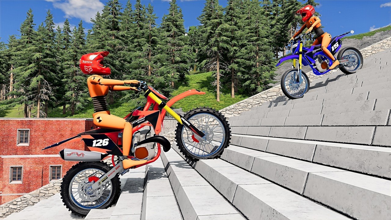 Cars vs Stairs Challenge #1 | BeamNG.drive
