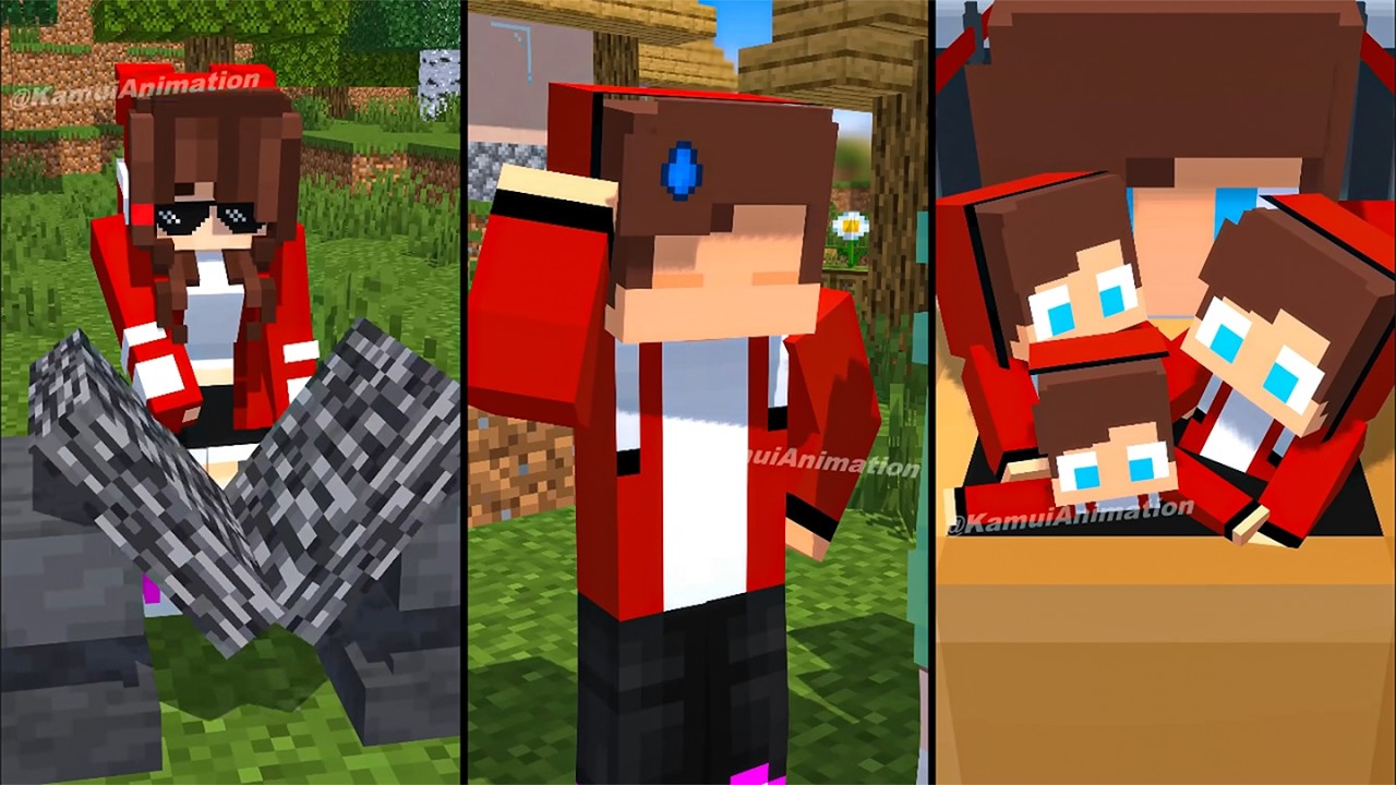 JJ Sister - Punching Machine 💪👊 | Minecraft Mix