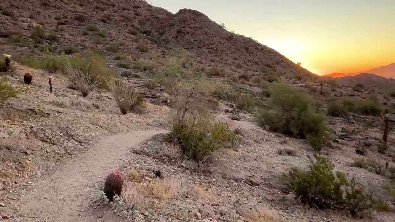 Turnbuckle Trail Hike Part 2 — Scenic Arizona Desert and Mountains at Sunrise 