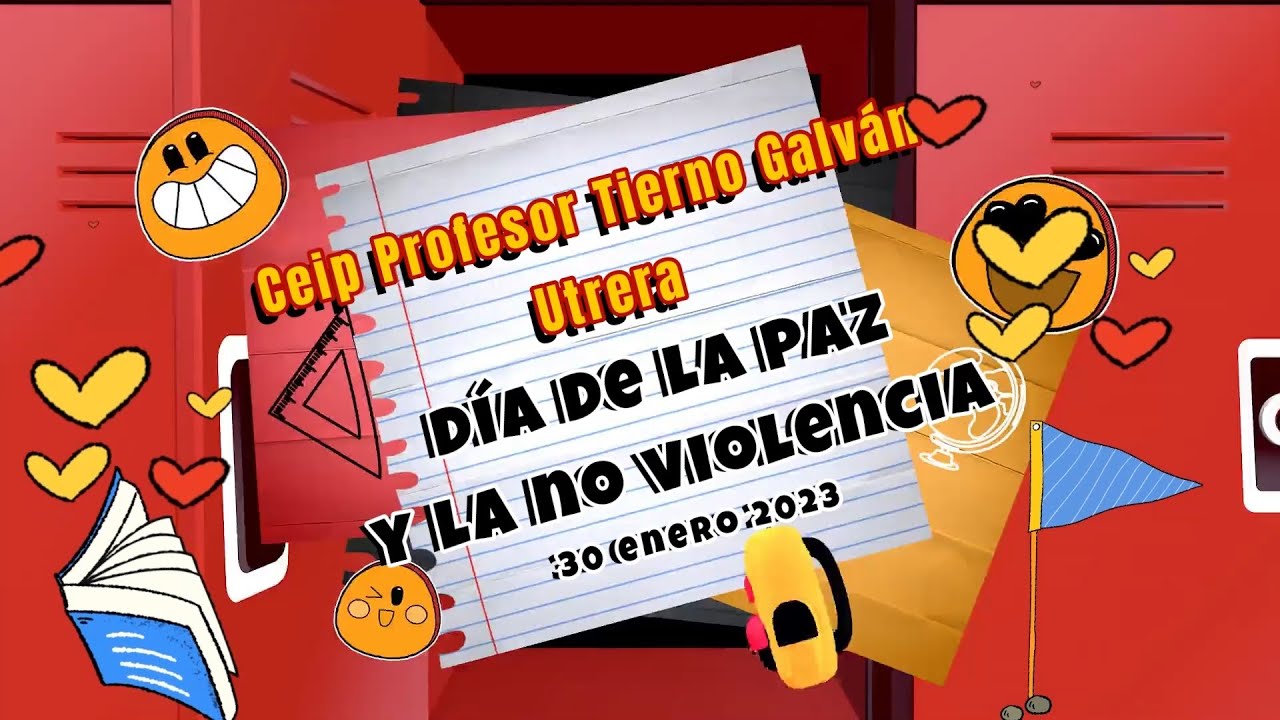 CEIP. PROFESOR TIERNO GALVÁN DE UTRERA. 30 ENERO DE 2023DÍA DE LA PAZ.