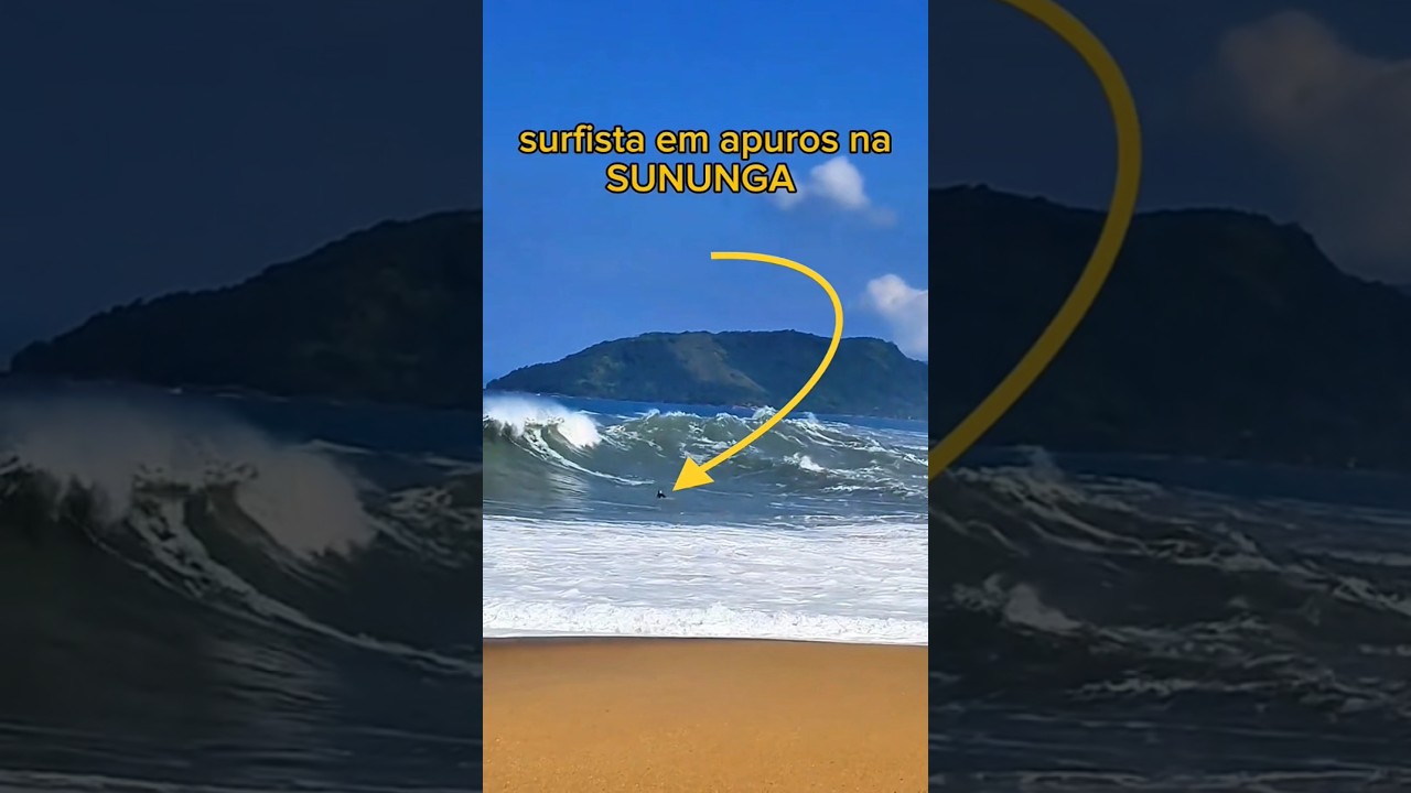 a praia mais perigosa do litoral de s&atilde;o Paulo n&atilde;o perdoa #praia #s&atilde;opaulo #ondasgigantes