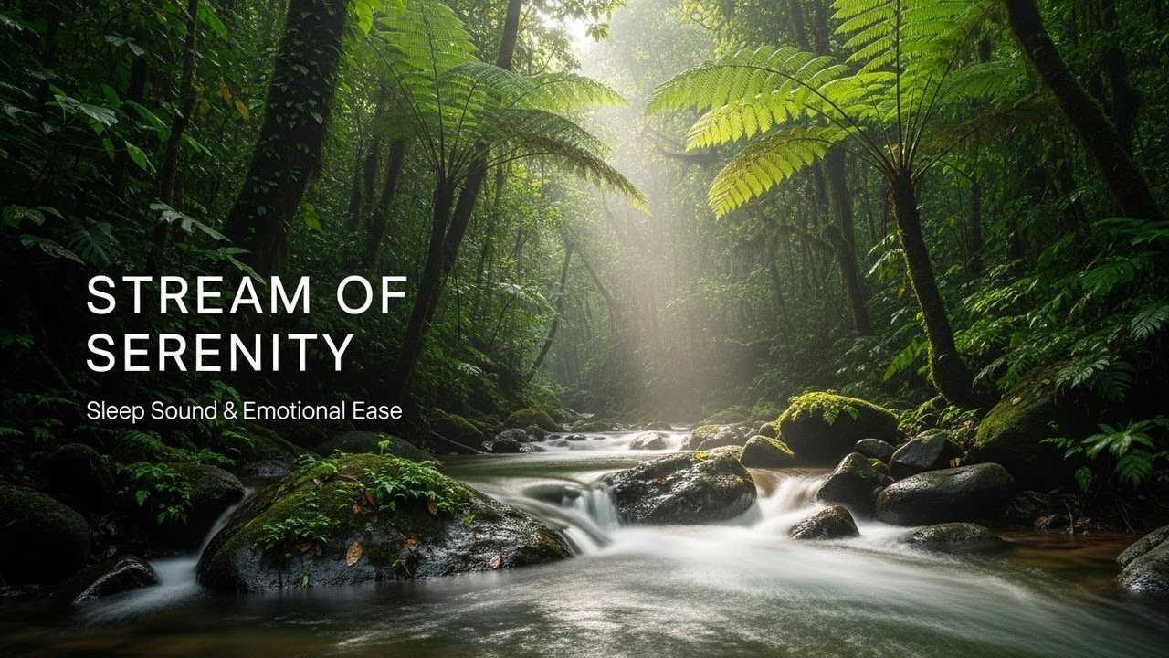 Serene Forest Ambience with Gentle Water Flow for Study Meditation Sleep Stress Relief and Calm Mind
