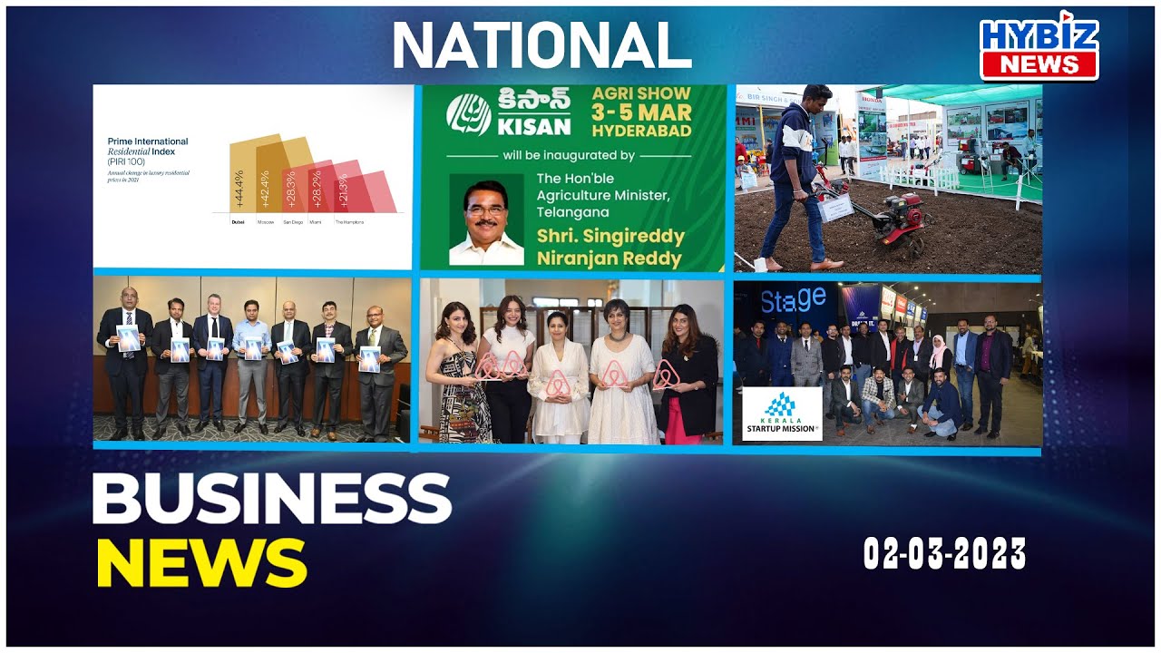 National Business News | Kisan Agri Show| PIRI | Economic Powerhouse | Airbnb | KSUM | Hybiz tv