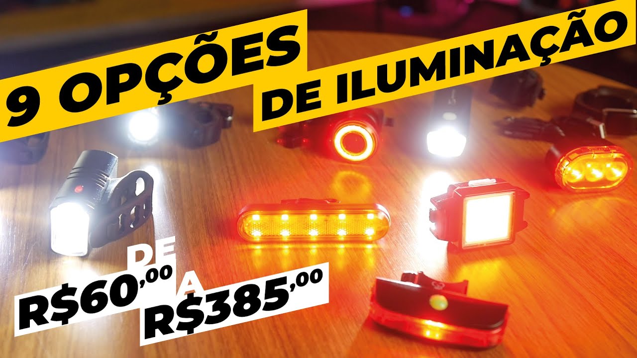 9 opções de iluminação pra bike. De R$60 a R$385. Pedaleria