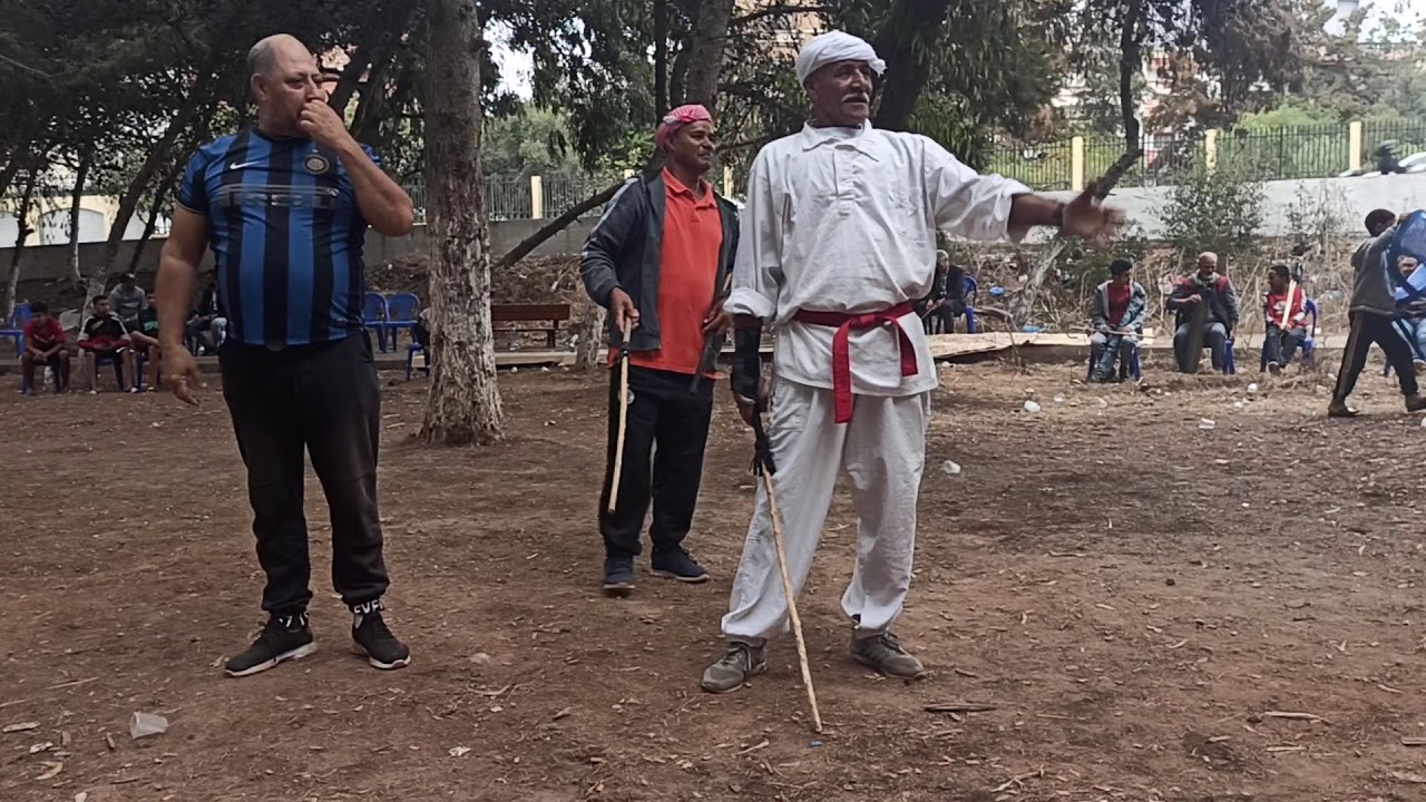 شيخ بوشامة محمد وهران Combat de bâton ♕ Combat stick sport in Algeria