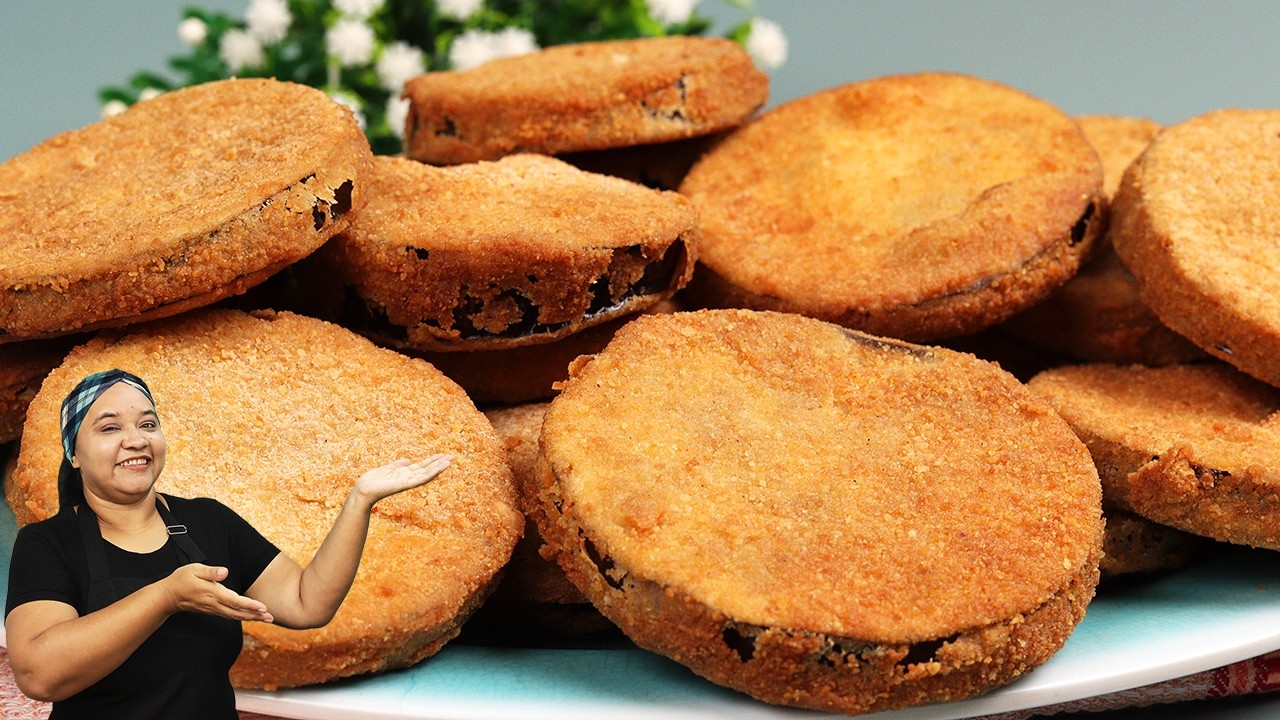 Berinjela a milanesa SEQUINHA Crocante e DELICIOSA! A Melhor Berinjela empanada que já Fiz!