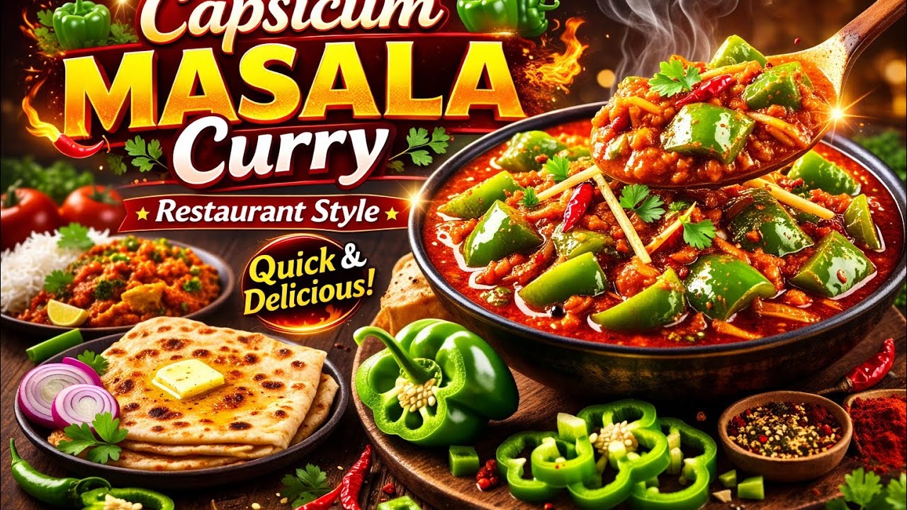 #capsicum masala curry# tasty capsicum curry #spicy capsicum masala