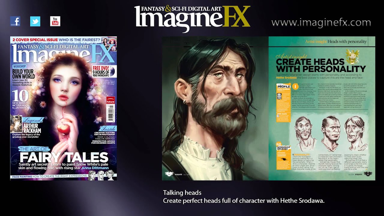 Art of fairy tales issue of ImagineFX - on sale now!