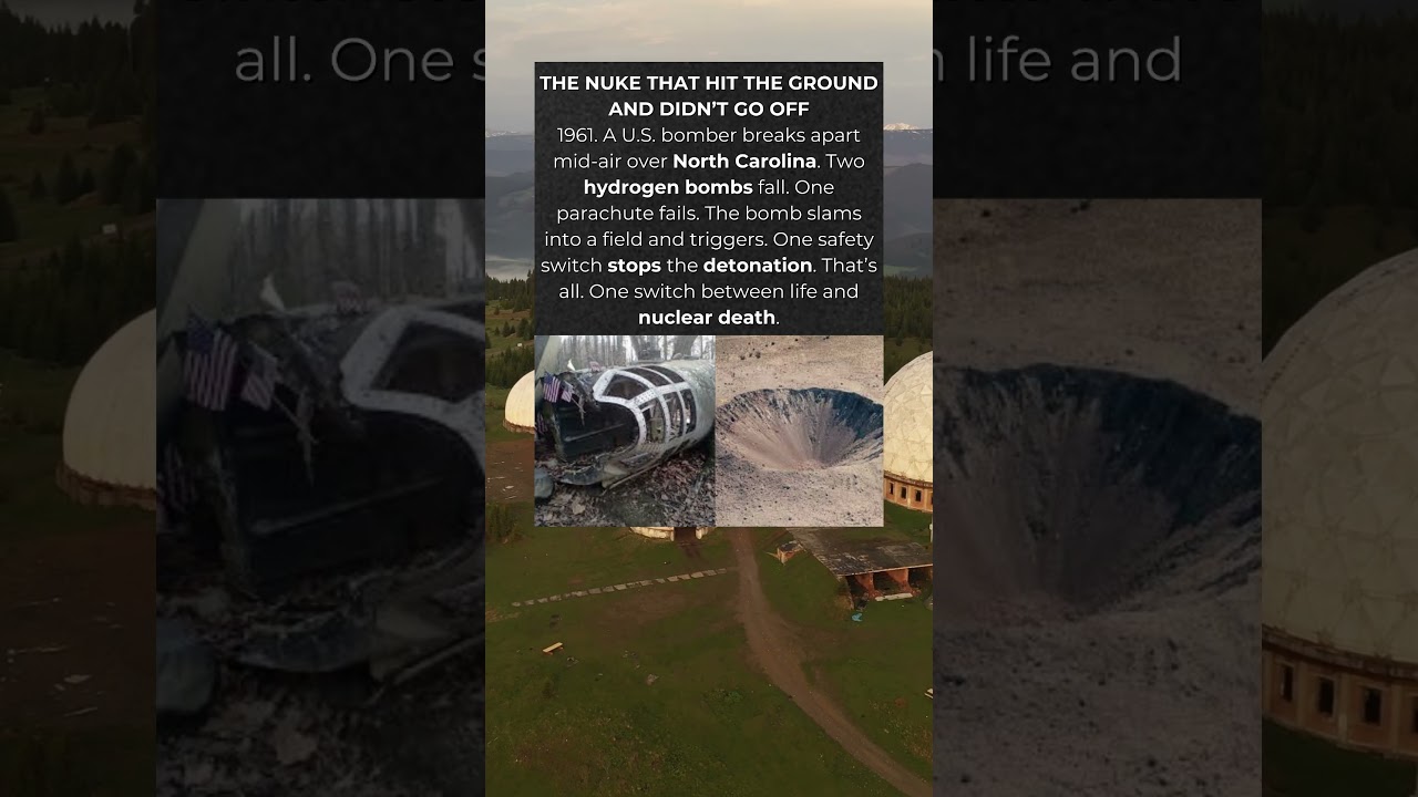 A Nuclear Bomb Crashed&hellip; And Almost Detonated 💥☢️ #history #shorts