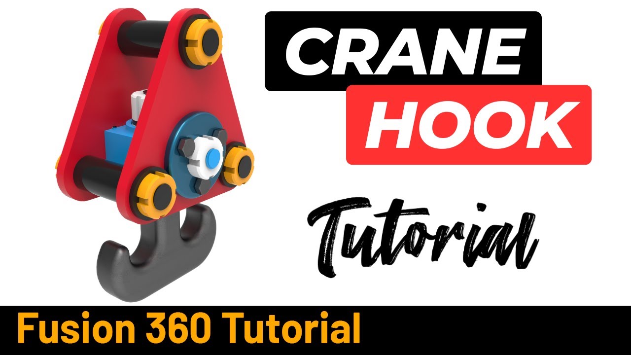 Crane Hook Parts and Assembley in Autodesk Fusion  - Exercise 300