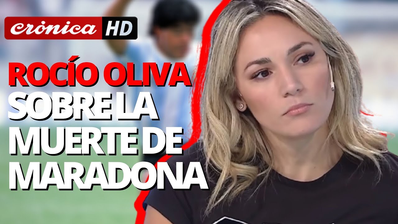 Rocío Oliva sobre la muerte de Maradona