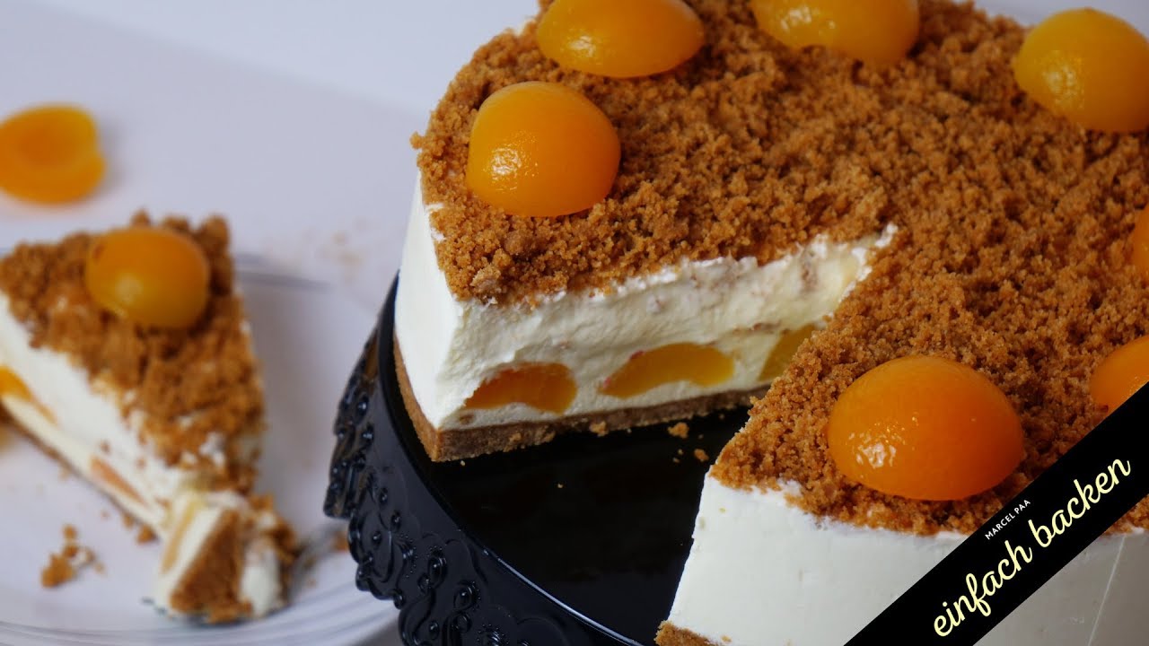 20 Minuten - No Bake Aprikosen Knusper Torte