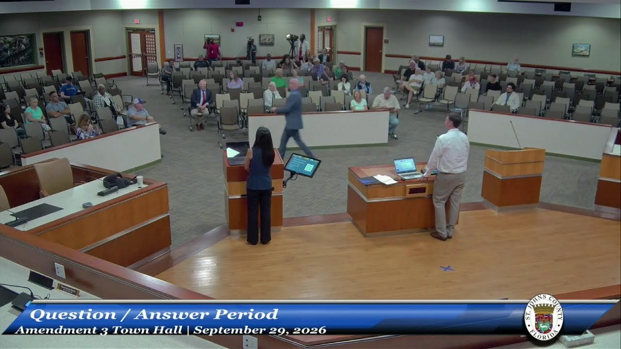 St. Johns County Property Tax Amendment 3 Town Hall Livestream