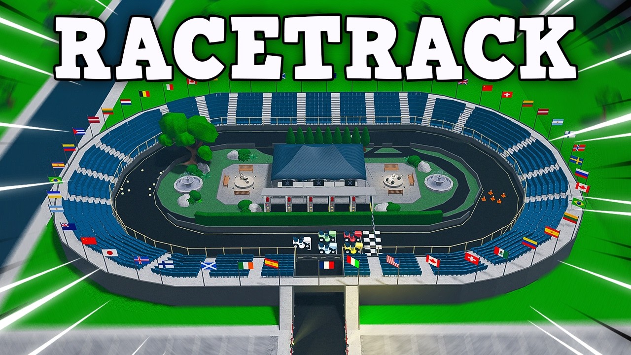 I Built A RACETRACK In Bloxburg! (and raced ytbers)