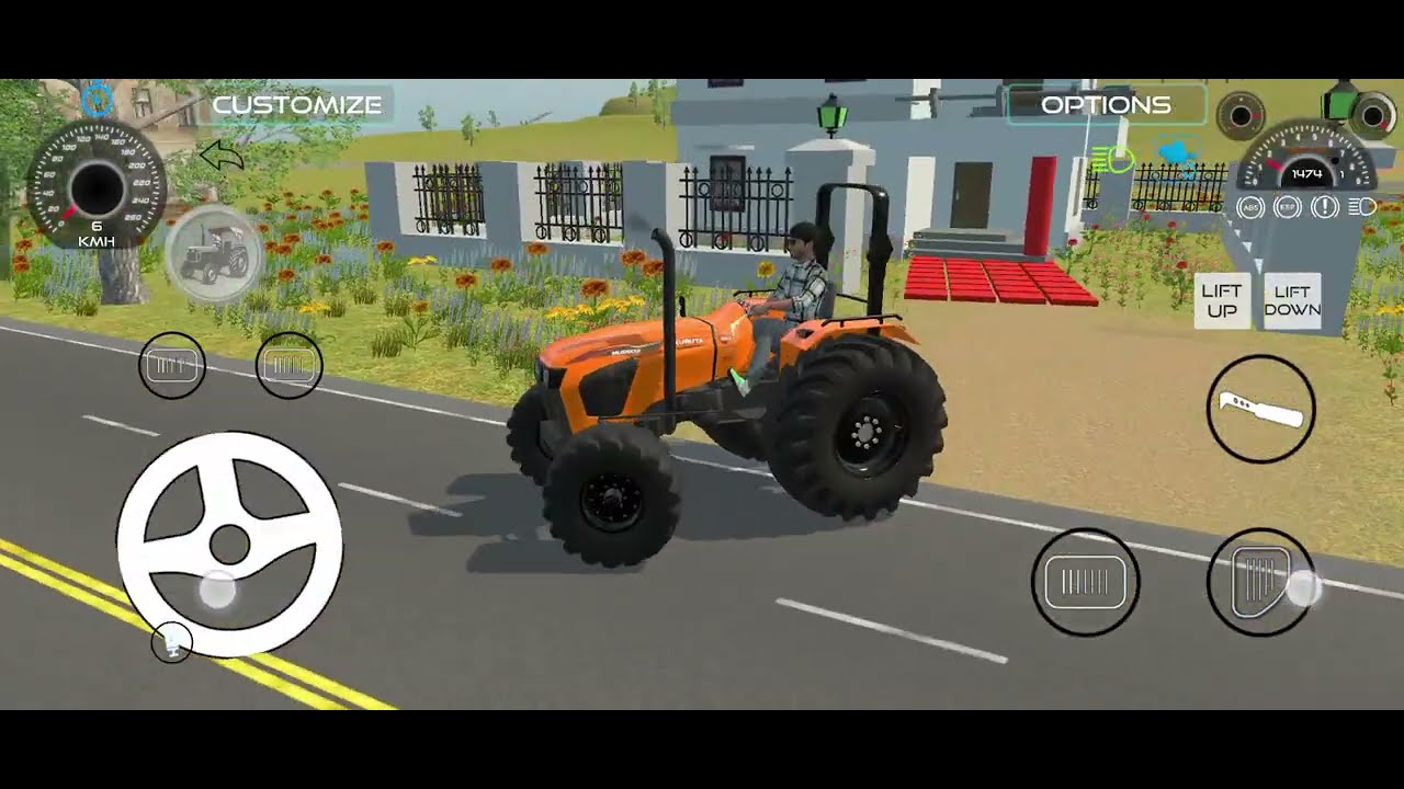 KABUTA 5502 TRACTOR DRIVING CHALLENGE 😎 | Tractor wala game 🎯 || Tractor game #jcb #india #tractor 🚫