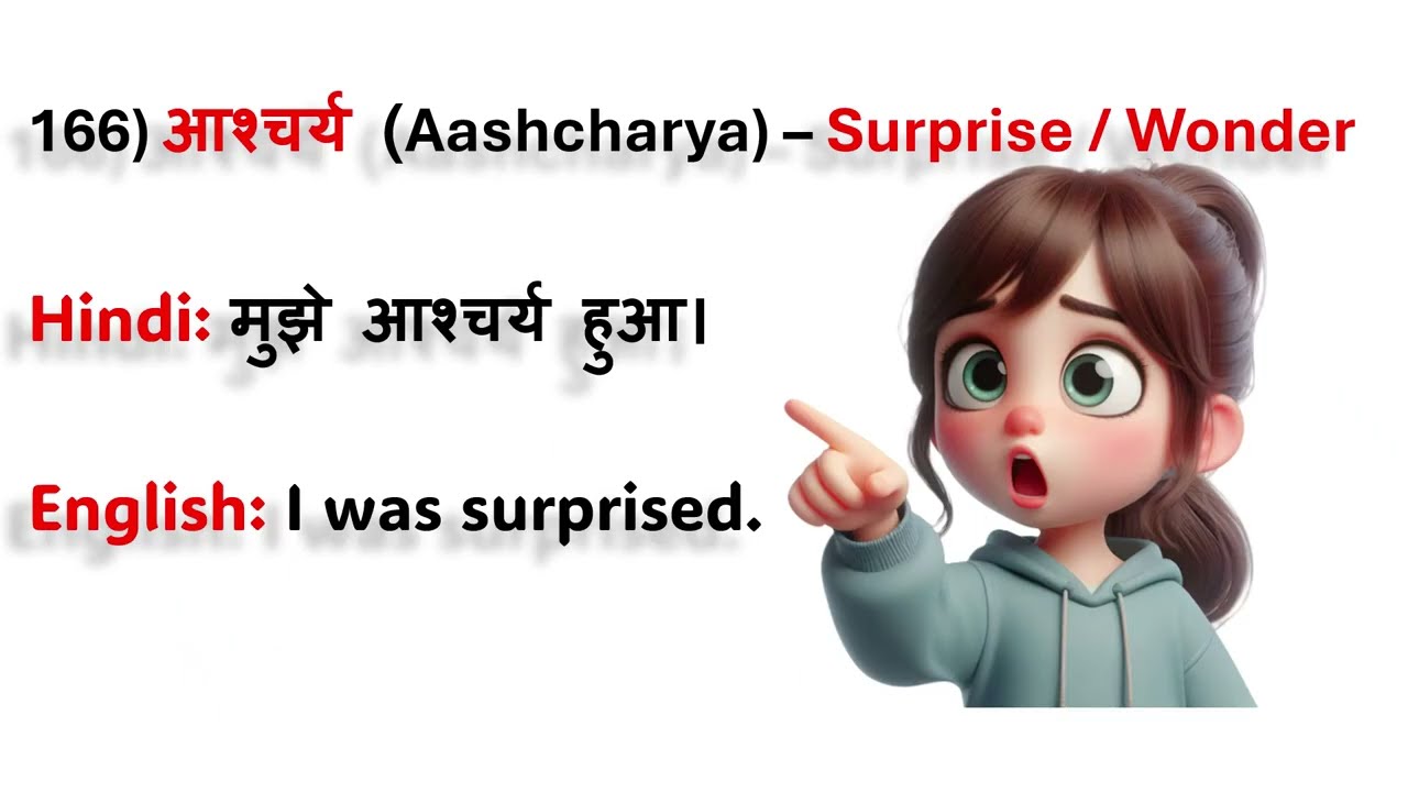 5 - Hindi Words and Sentences with English Meaning - Part - 34