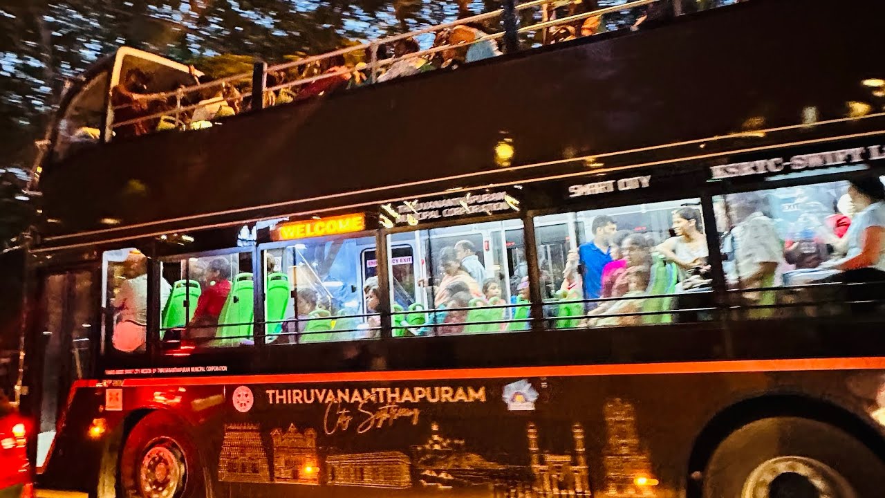 KSRTC city ride bus of Trivandrum & full city tour ✨