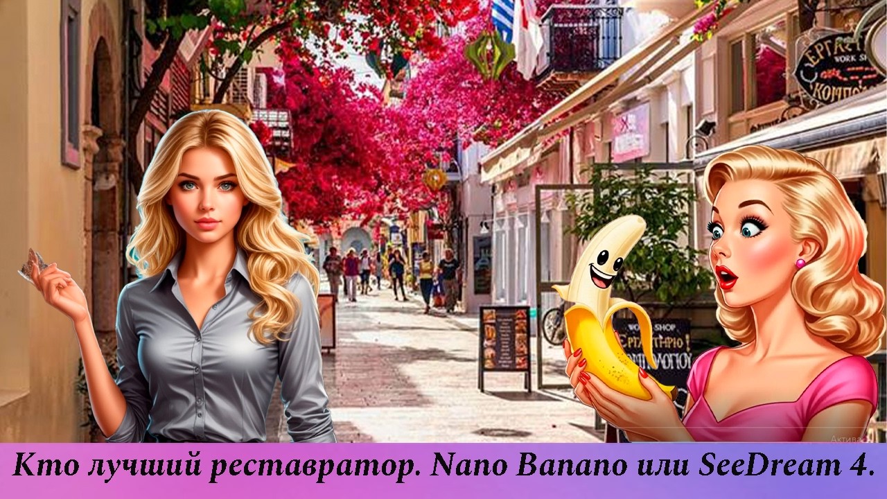 Кто лучший реставратор.  Nano Banano или  Seedream 4.