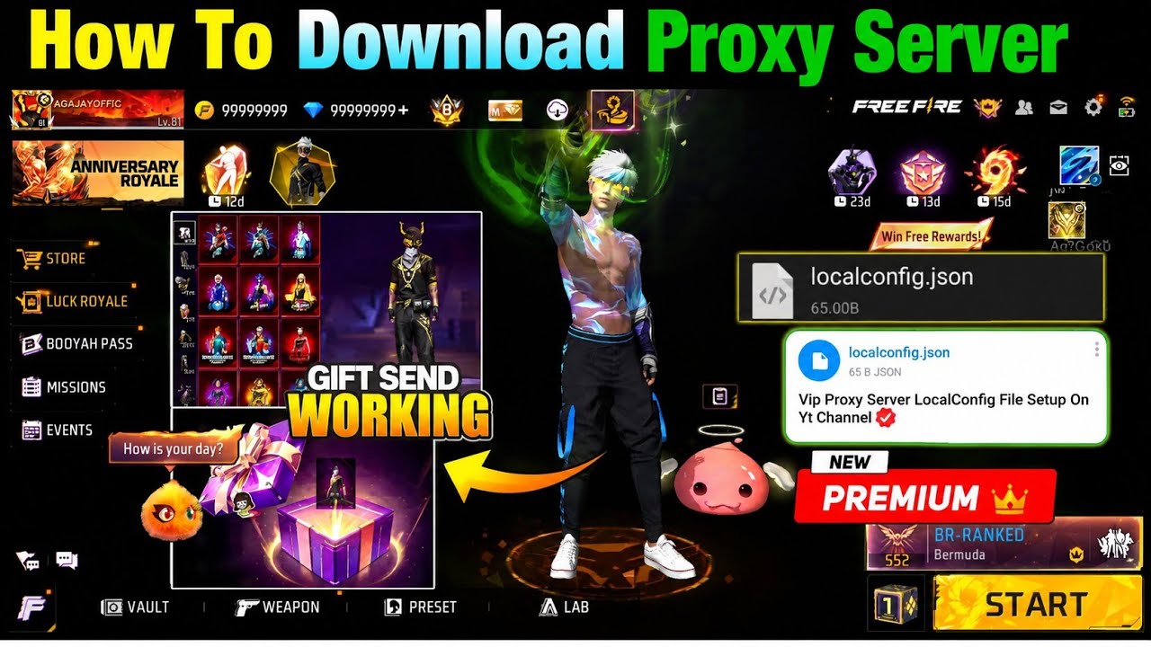 🔥 How To Download Premium Free Fire Proxy Server | LocalConfig Setup 2026 | 100% Working