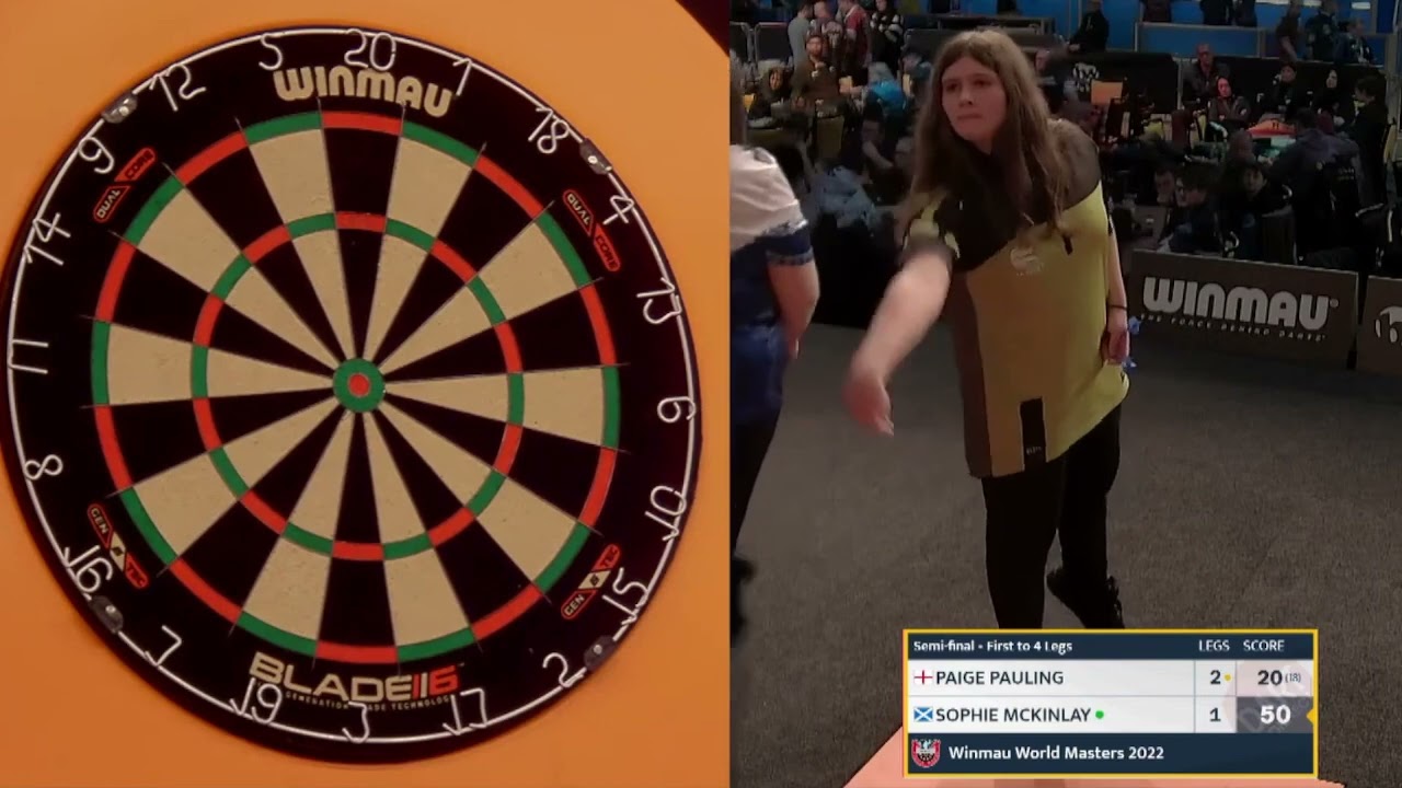 Paige Pauling vs Sophie Mckinlay Winmau World Masters 2022