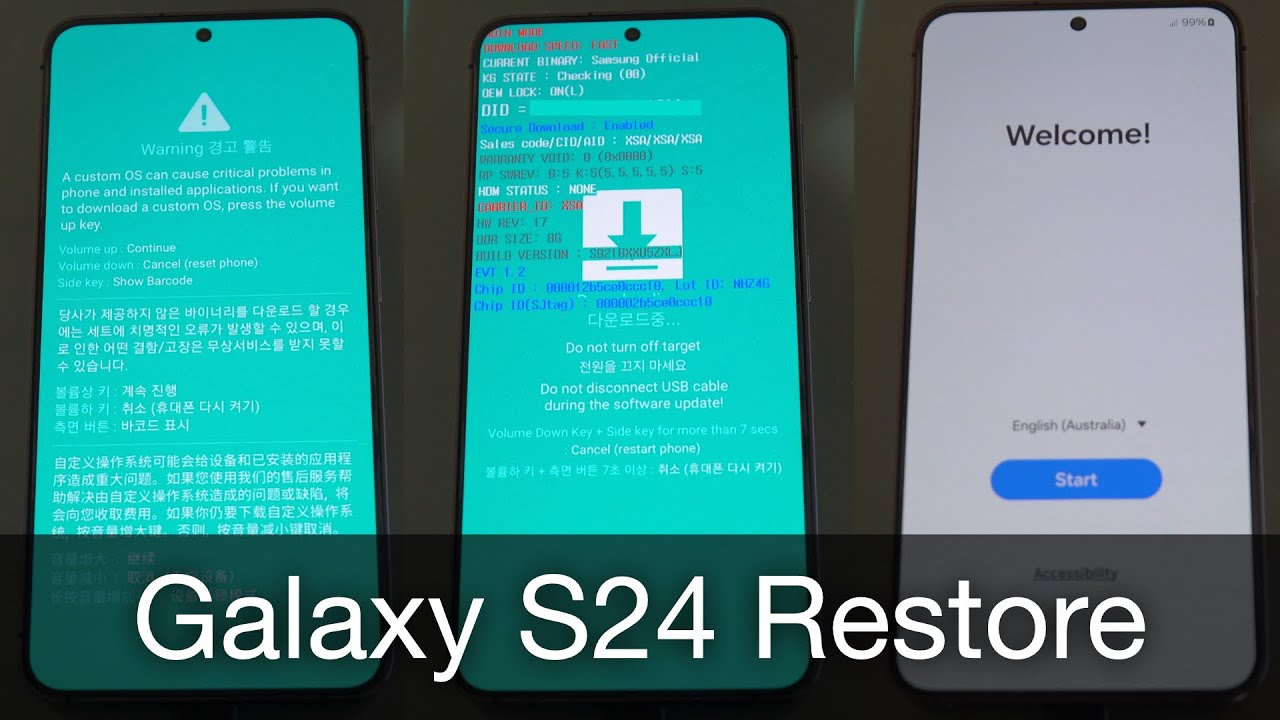What if you restore a Galaxy S24? (One UI 6.1)