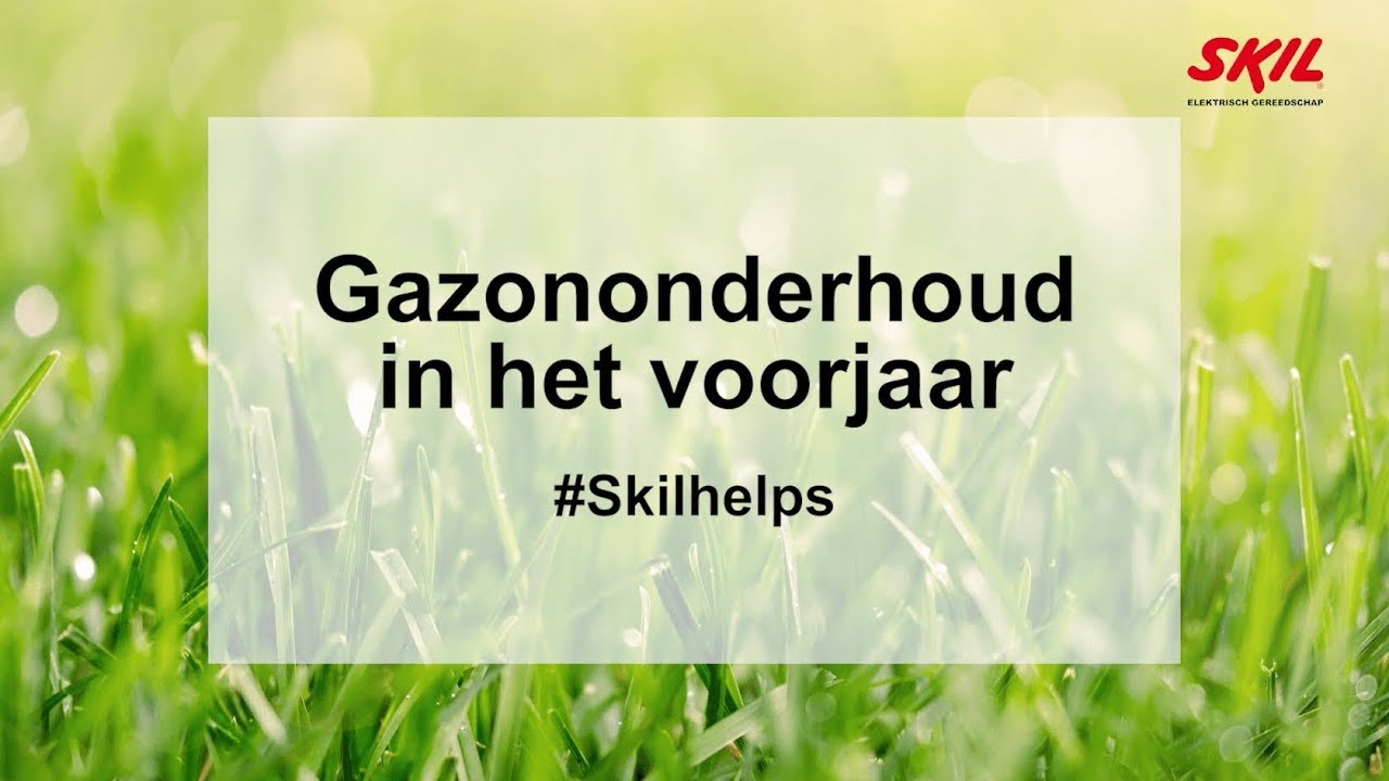 Gazononderhoud in het voorjaar