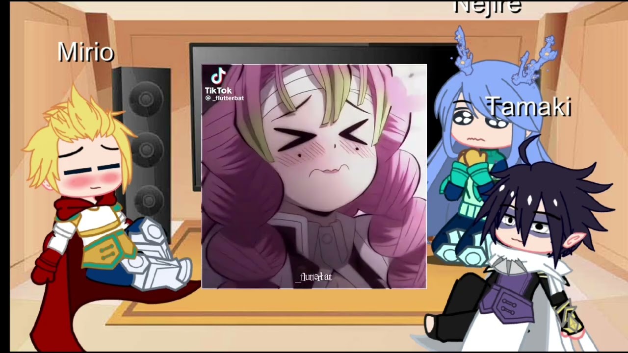 Los tres grandes reaccionan a T/N es Mitsuri kanroji🍡//WIP parte 2