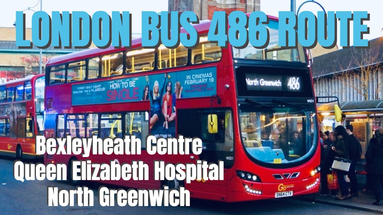 London 4K 🇬🇧 Bus Route Ride 486 From Bexleyheath To North Greenwich 🇬🇧 2022.