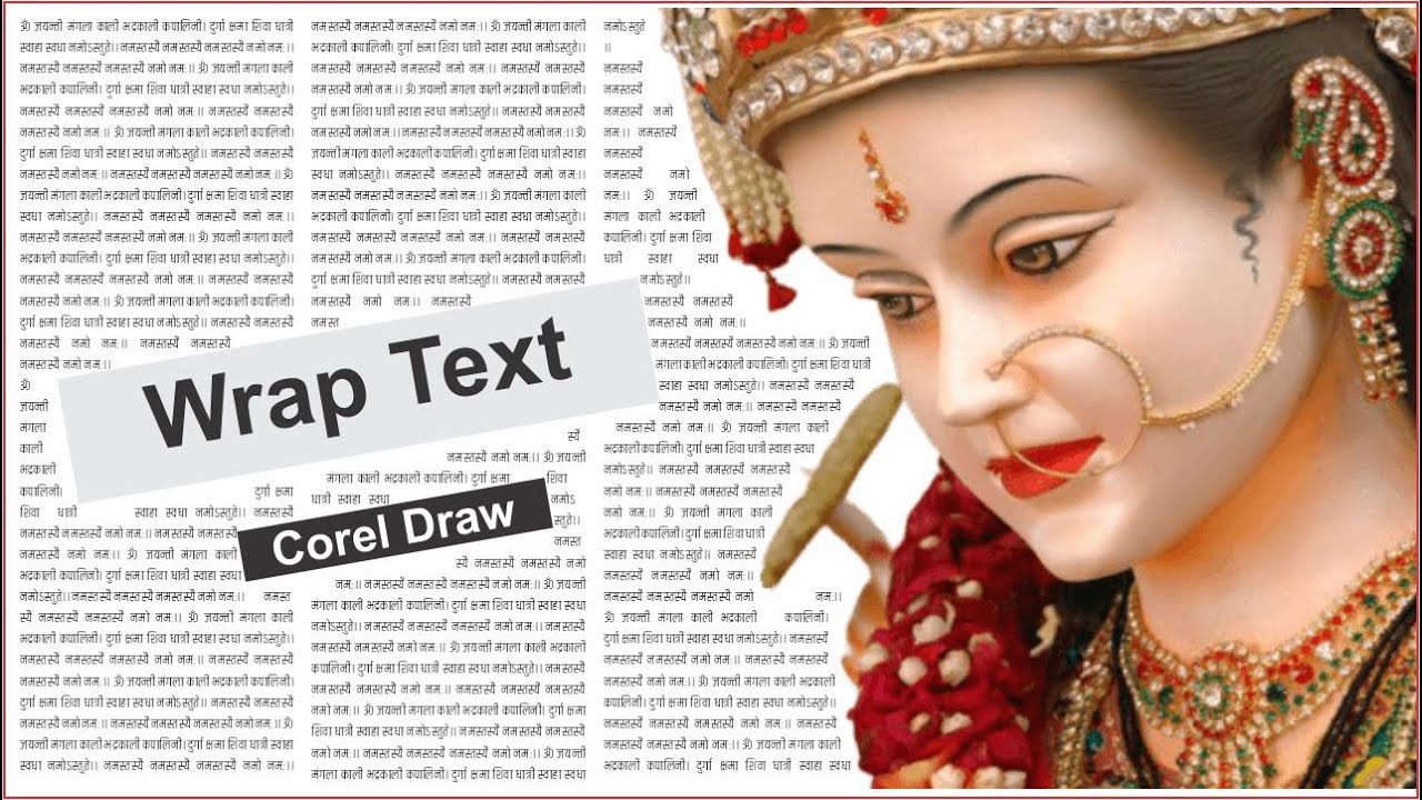 Wrap Text in Corel Draw || How to Use Tex Wrap || Sikho Sikhao