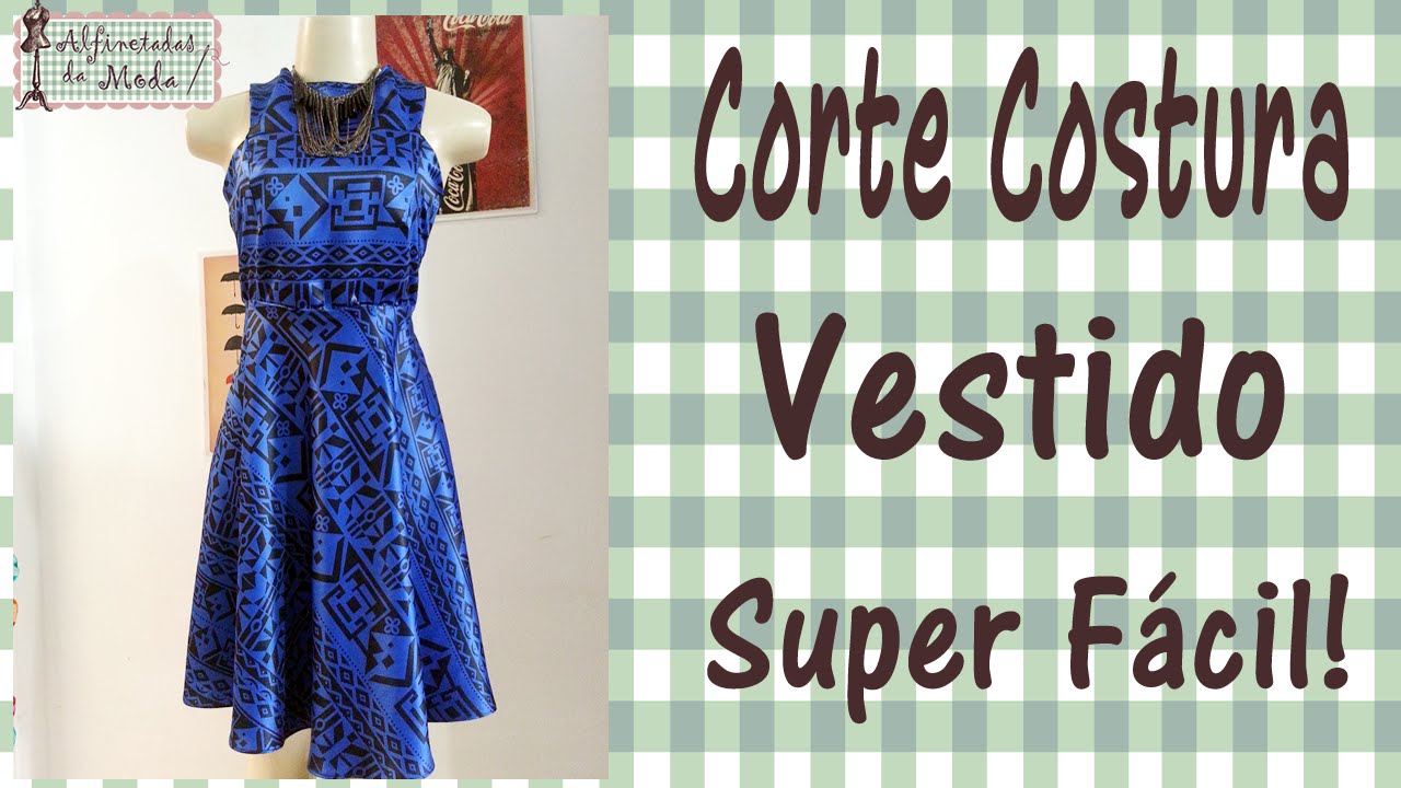 Curso Corte e Costura passo-a-passo Vestido étnico super fácil!