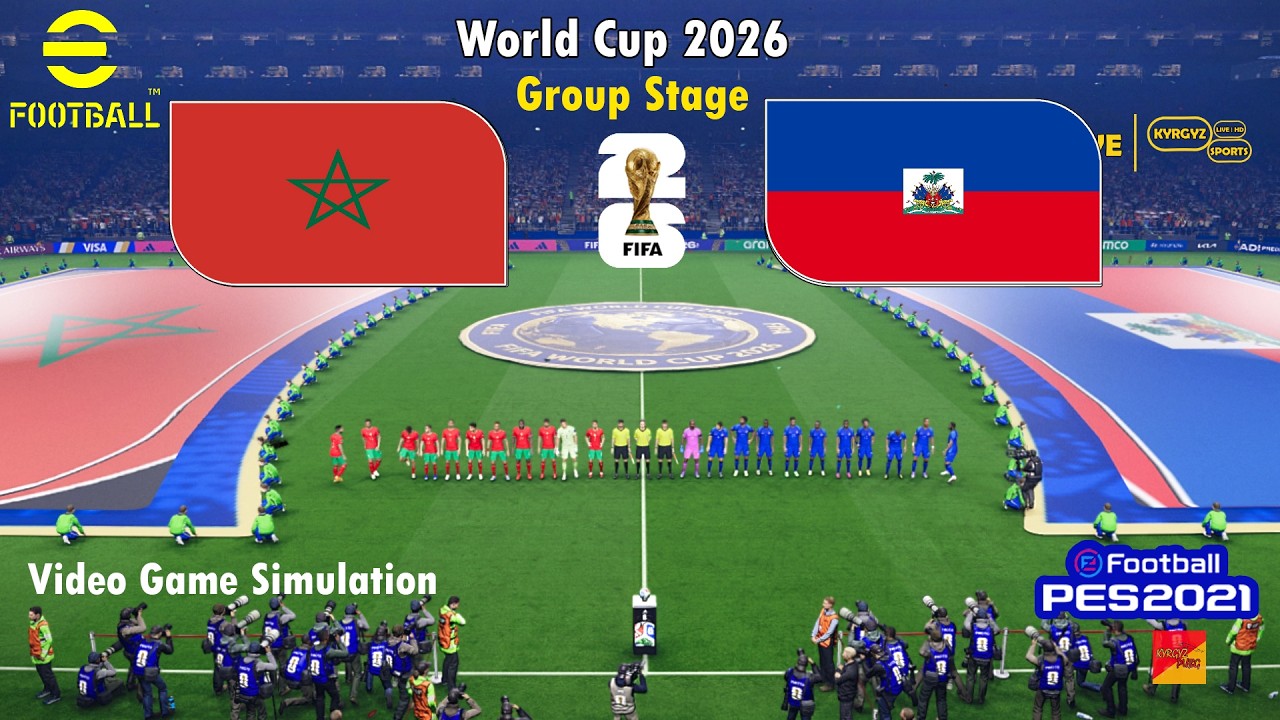 MOROCCO vs HAITI | World Cup 2026 Simulation Full Match & Prediction PES 2021 Gameplay PC