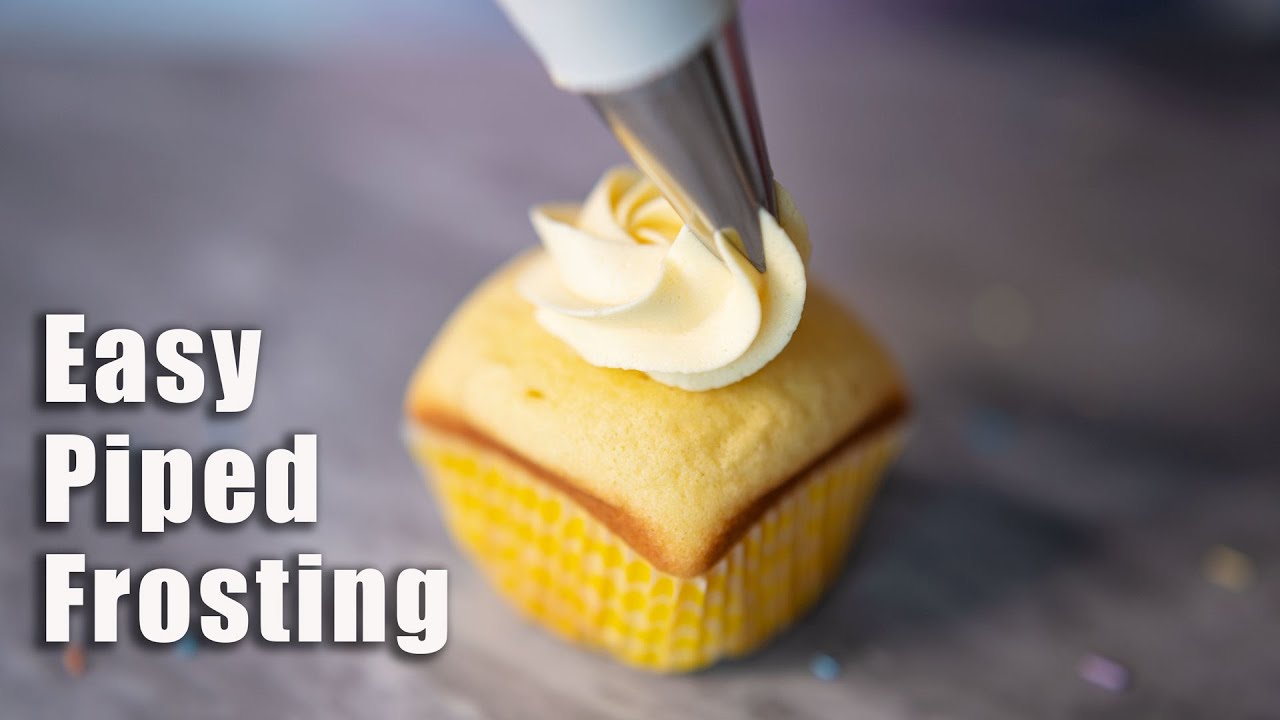 PIPE A ROSE WITH FROSTING | PIPE FROSTING ONTO CUPCAKES | LEARN HOW TO PIPE FROSTING