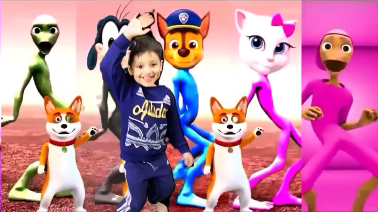 patila dance  | Kids | cartoon | el chombo | deme tu cosita | green alien
