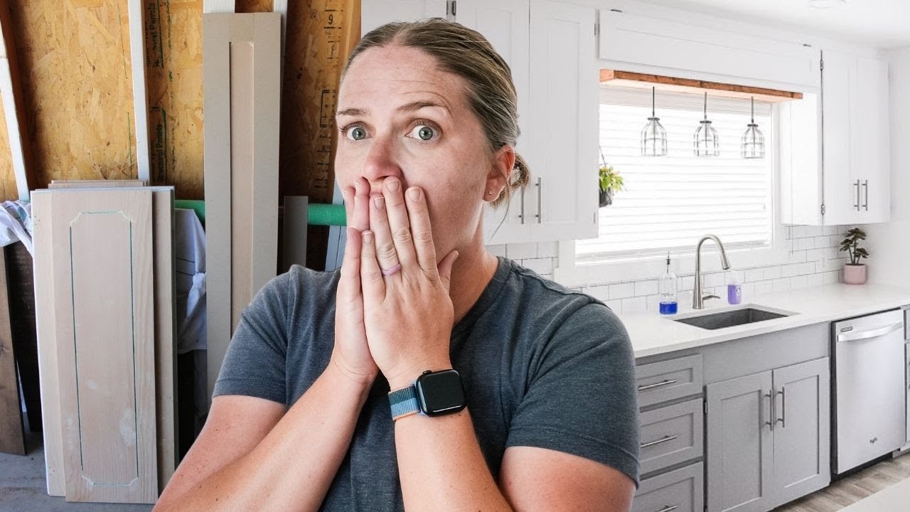 Adding Trim to Kitchen Cabinets | Kitchen Cabinet Makeover