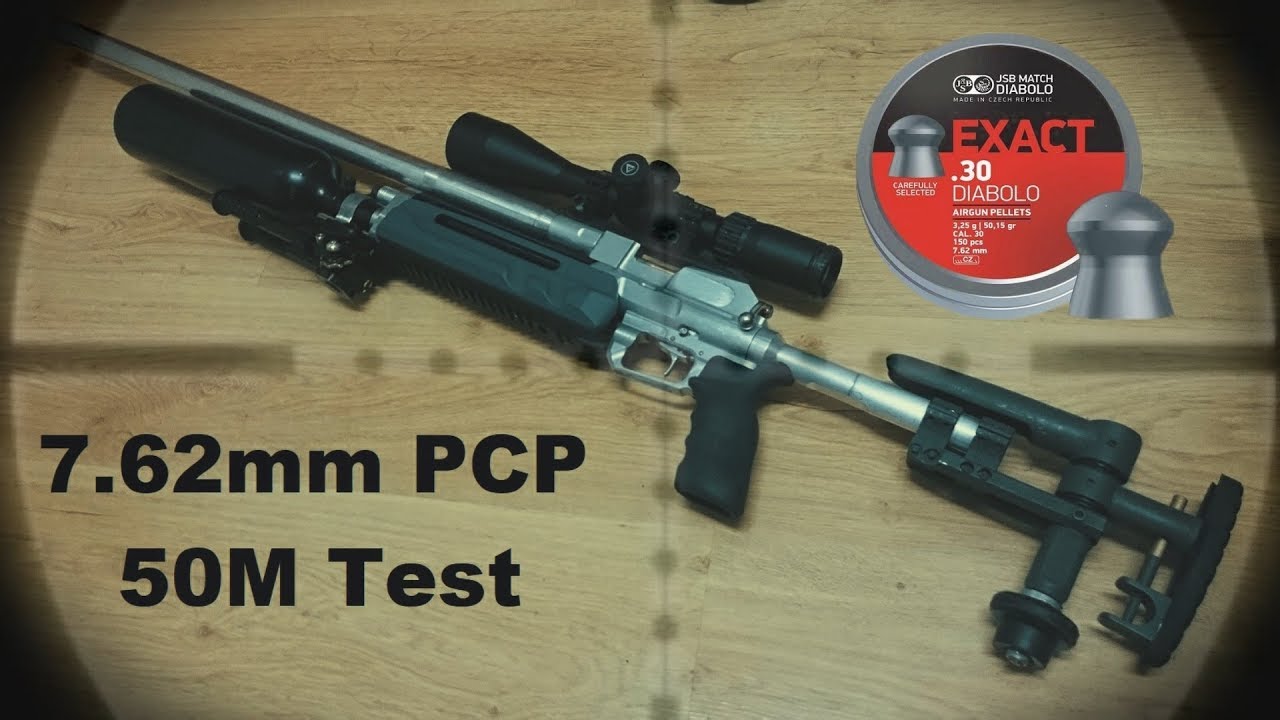 Custom .30 cal.  PCP Airgun  Part3 50m test