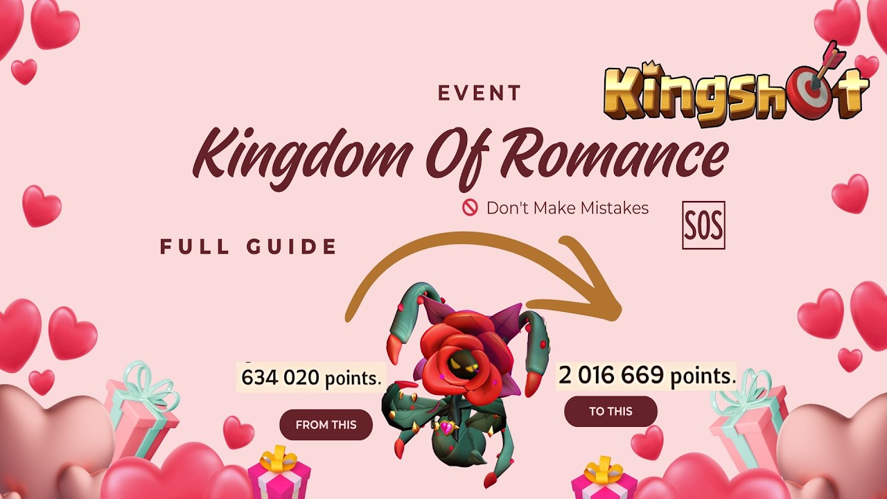 Как играть в событие «Королевство романтики» в KingShot 💘 Полное руководство, советы, хитрости и ...