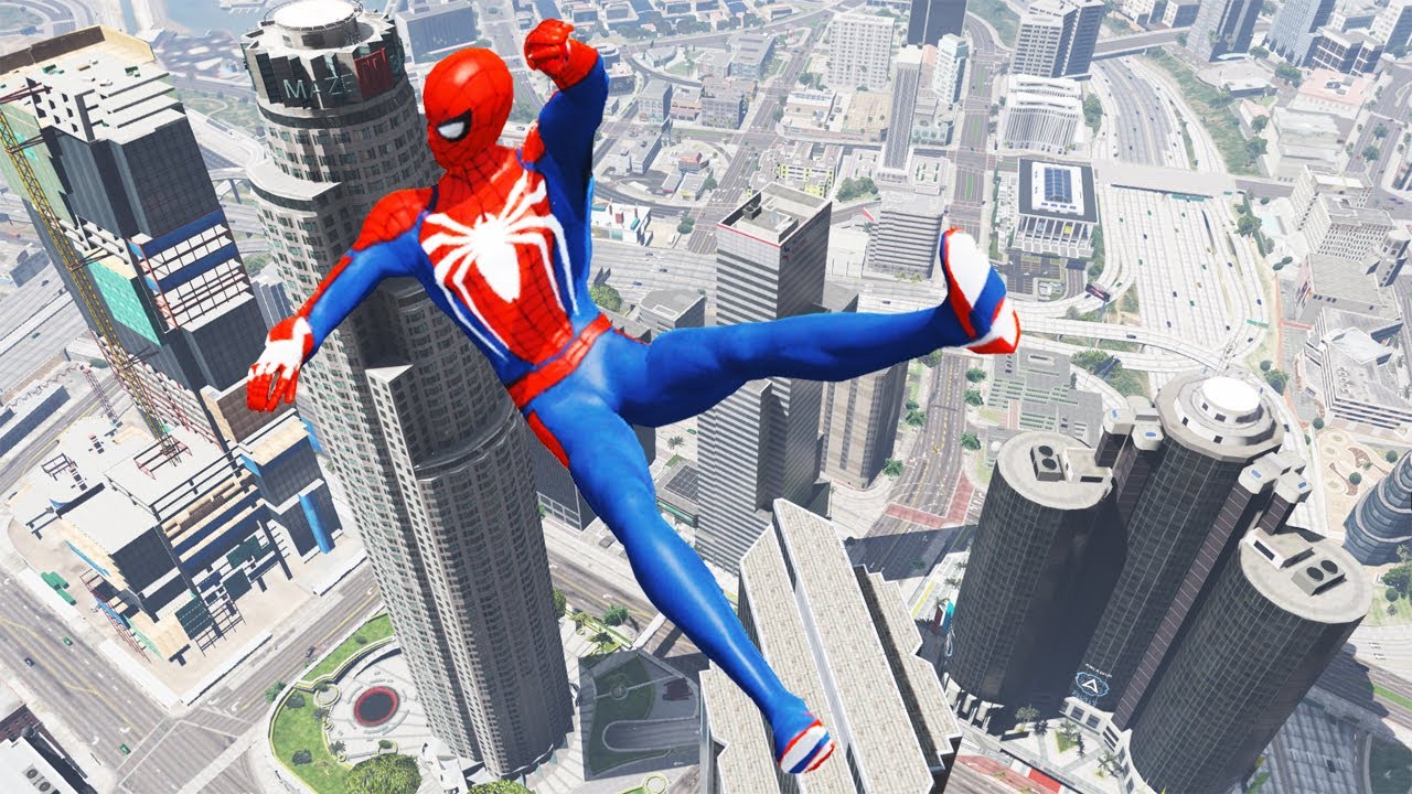 GTA 5 Ragdolls ► Mad Spider-Man, Reverse Mod #2