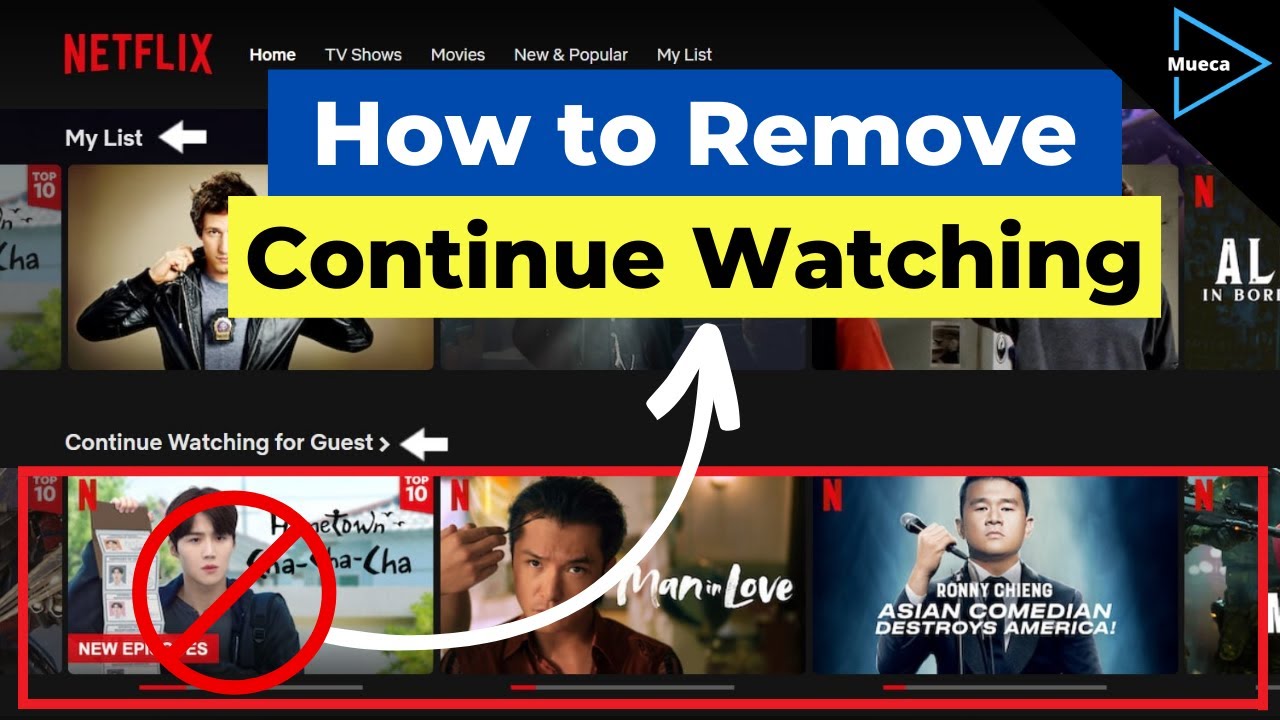 Как удалить заголовки из списка &laquo;Продолжить просмотр&raquo; на Netflix для ПК и мобильных устройств чер...