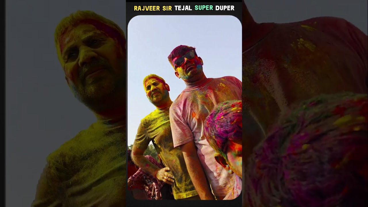 Rajveer Sir with Tejal Super duper Holi celebration #springboardclips #holicelebration #holi