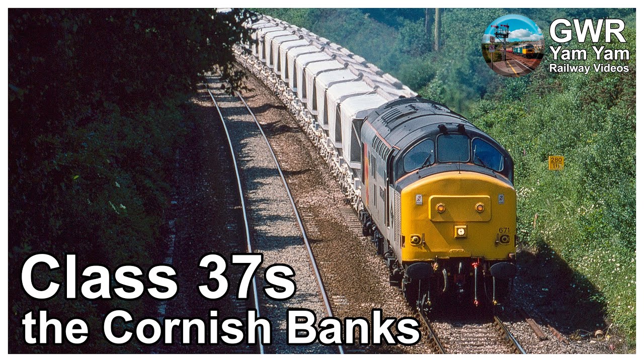 China Clay Trains - Class 37s Thrashing the Cornish Banks - HD Remaster