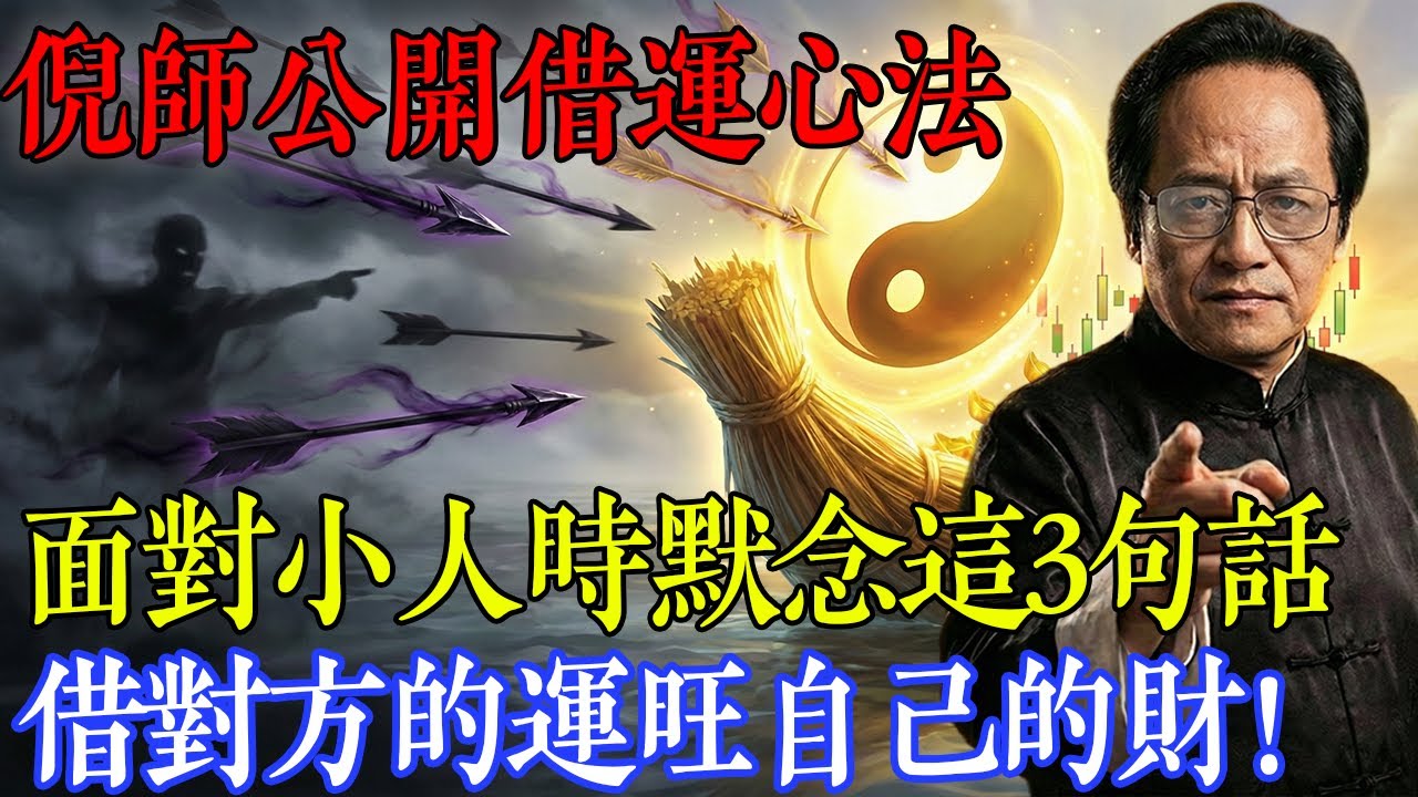 倪海廈：面對小人默念這3句話，瞬間扭轉磁場！倪師公開「借運心法」，讓壞事全變好事！#倪海厦 #職場生存 #借運 #中醫智慧 #易經改運
