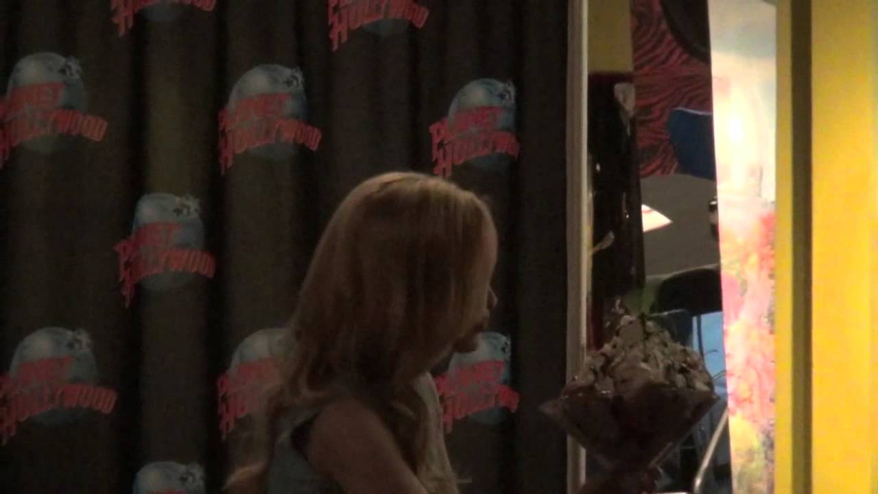 Dove Cameron Celebrates Her Birthday With An Ice Cream Sundae At Planet Hollywood NYC