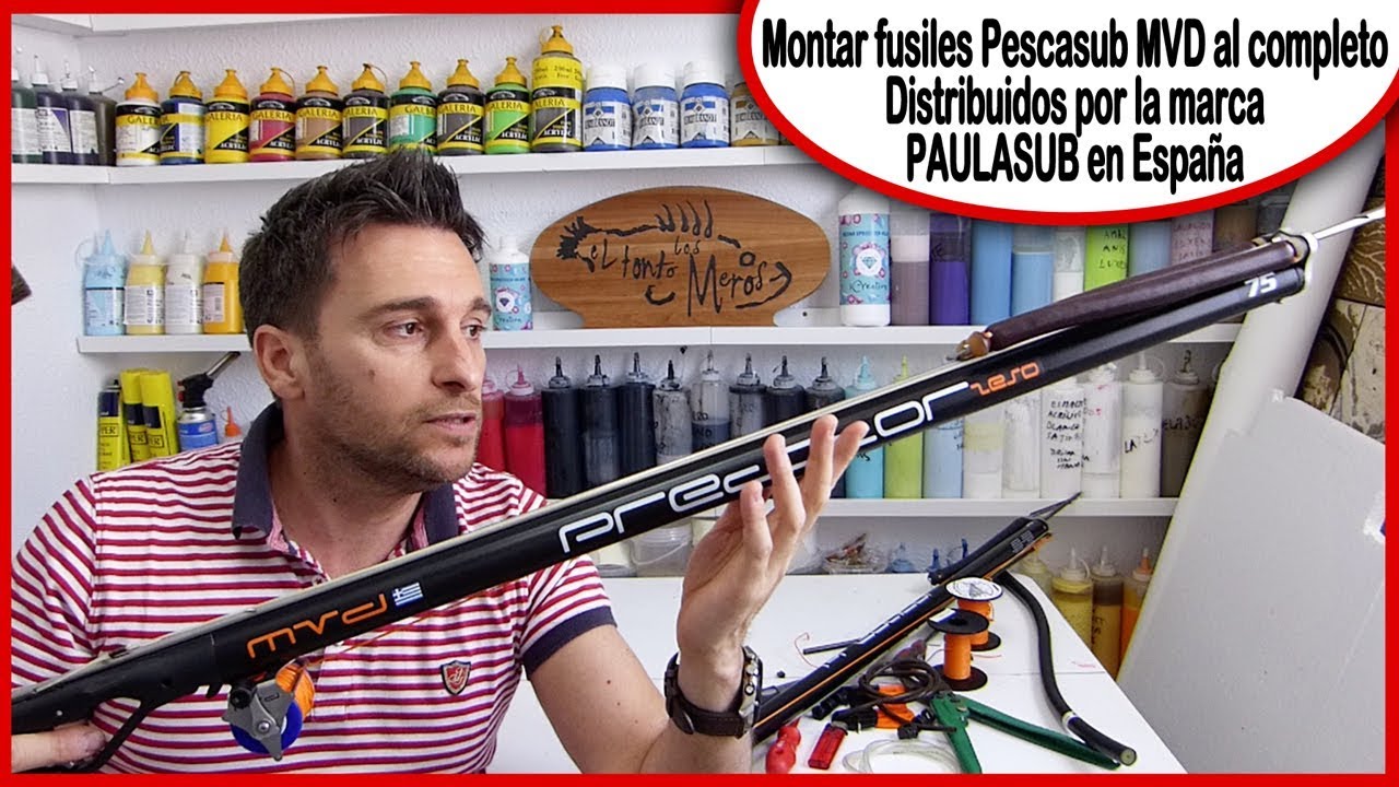 Montar fusiles pescasub MVD al completo, distribuidos por la marca Paulasub en España