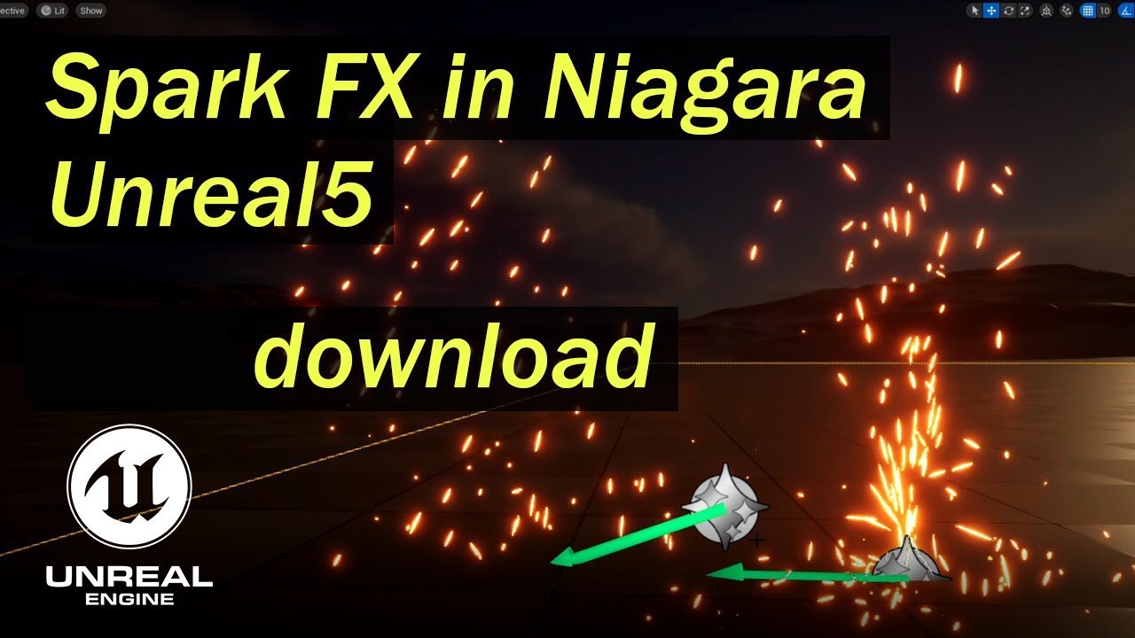Базовый учебник по Spark для Ue5 Niagara | скачать файлы